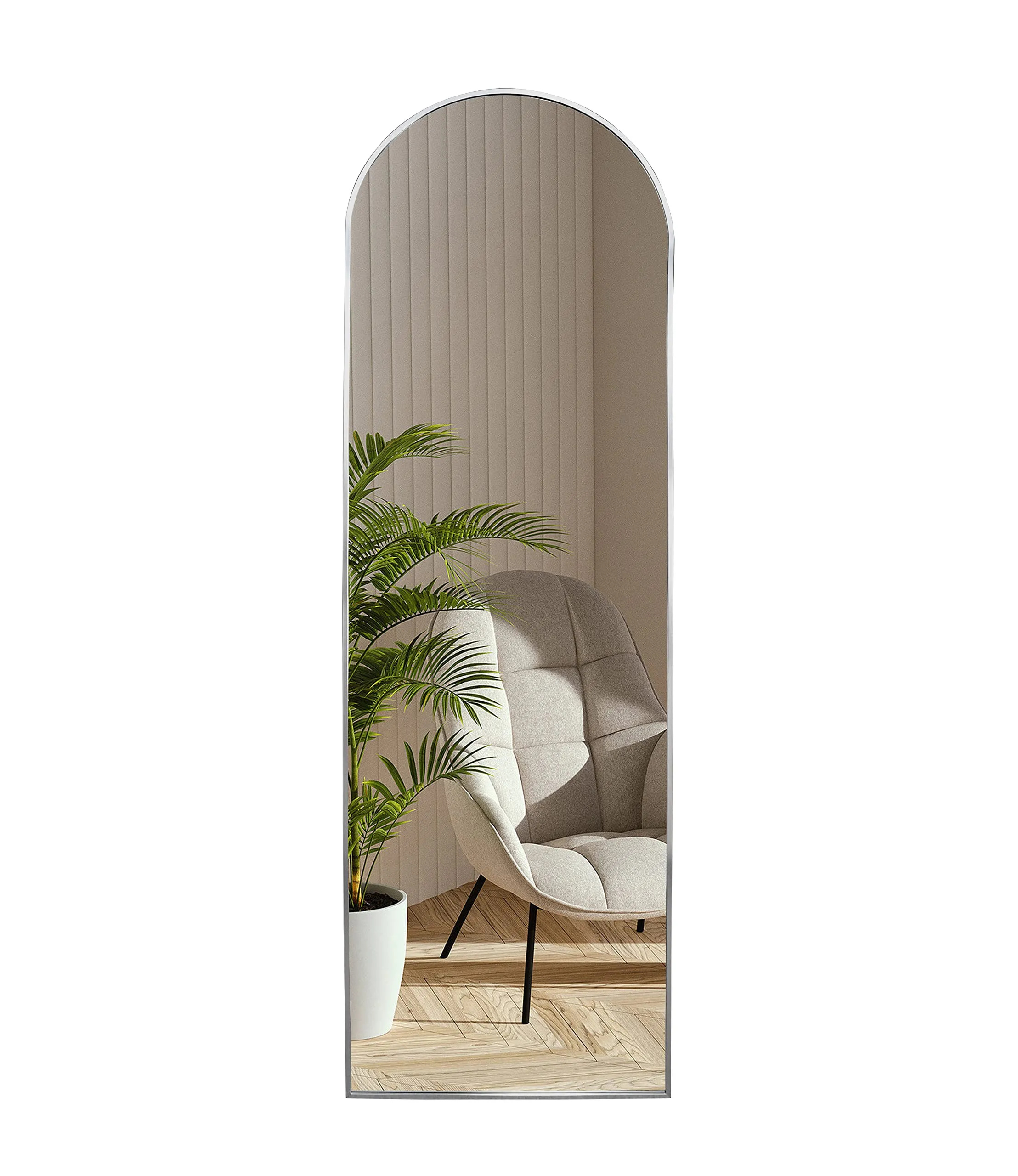 18" X 58" Arched Full Length Mirror - Standing, Hanging Or Leaning Against