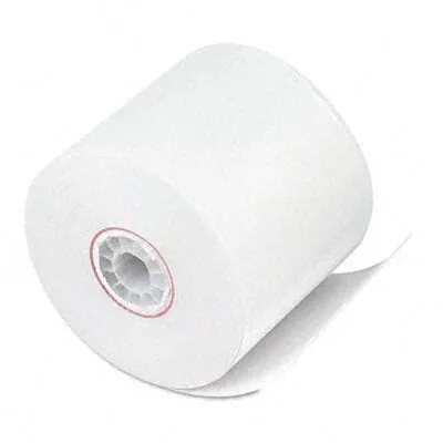 2 1/4" x 150' One-Ply Adding Machine/Calculator Paper Rolls; 100 rolls/carton - White
