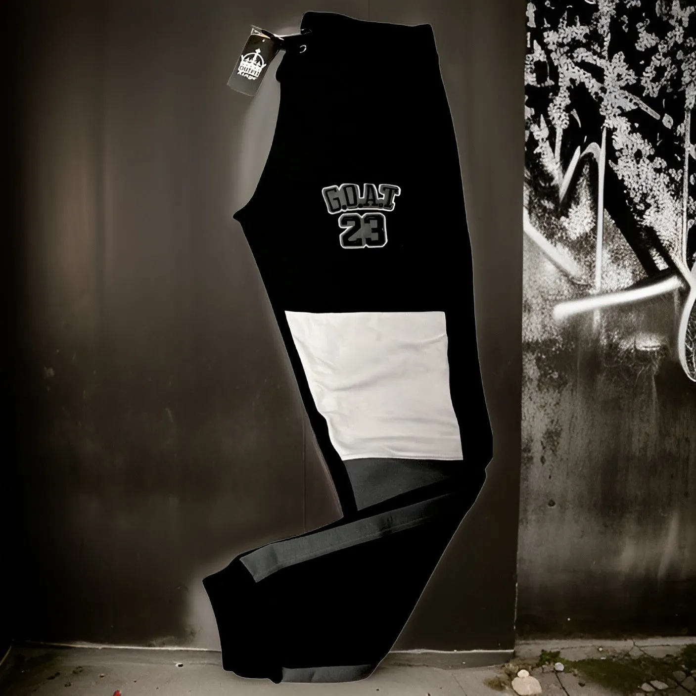 *23 GOAT* (BLACK-GREY) HOODED SWEATSUITS