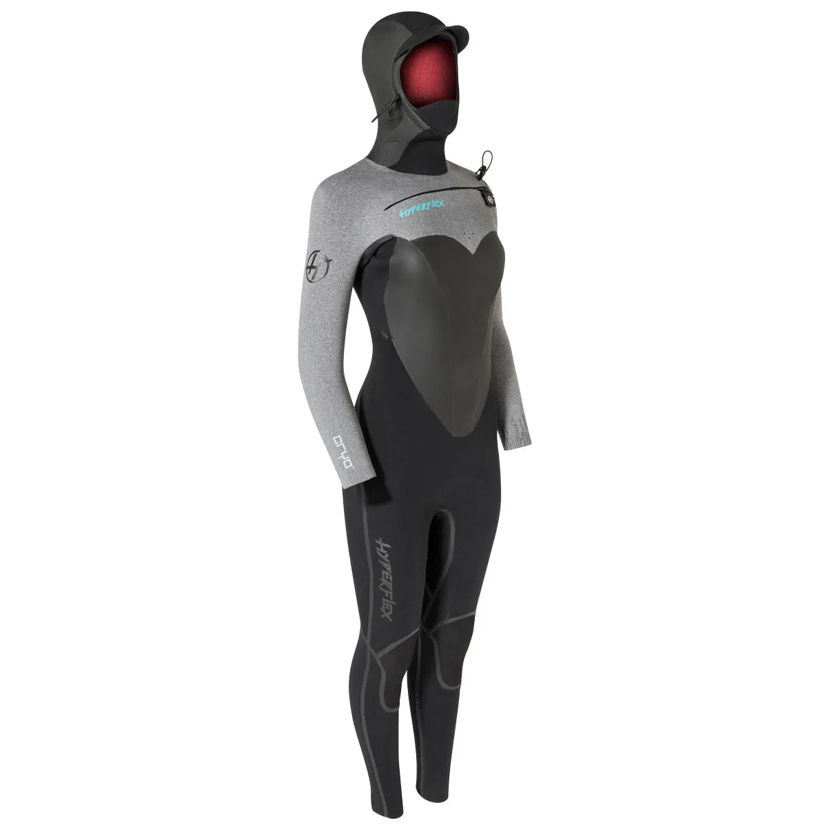 6/5 Hyperflex Womens Wetsuit Vyrl CRYO Frontzip Hooded Fullsuit - Size 12 - Final Sale