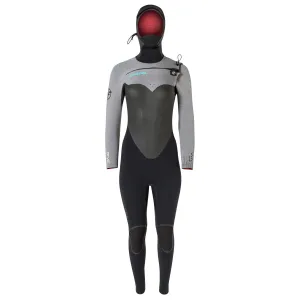 6/5 Hyperflex Womens Wetsuit Vyrl CRYO Frontzip Hooded Fullsuit - Size 12 - Final Sale