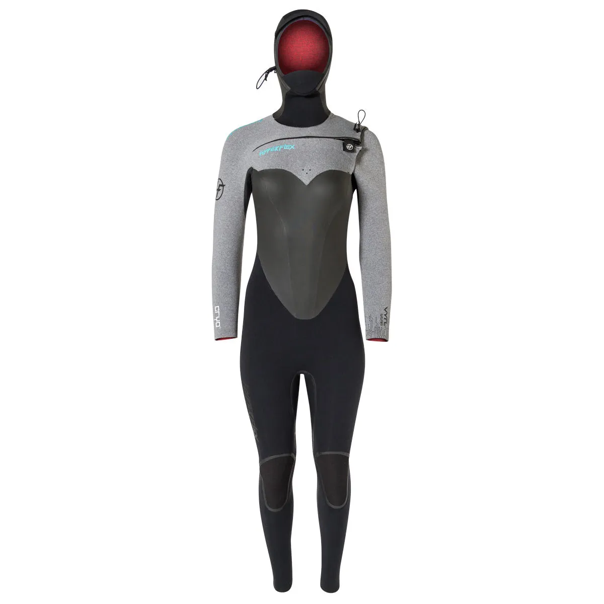 6/5 Hyperflex Womens Wetsuit Vyrl CRYO Frontzip Hooded Fullsuit - Size 12 - Final Sale