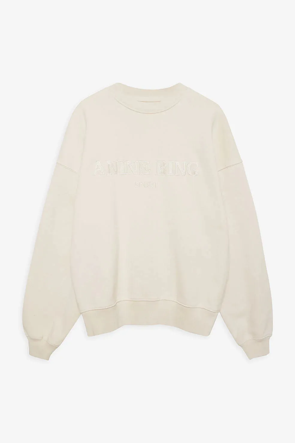 Anine Bing - Evan Sweatshirt in Cream