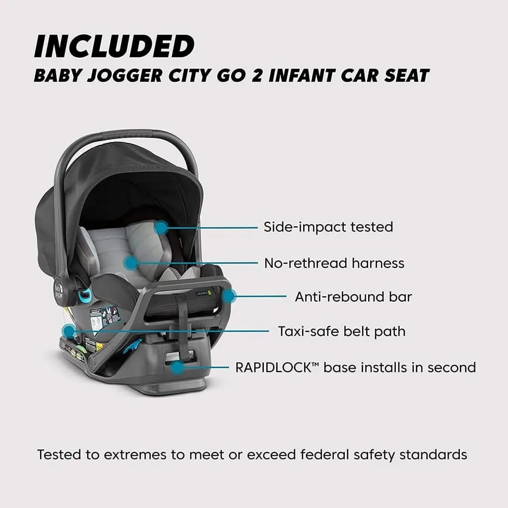 Baby Jogger City Tour 2 Travel System, Pitch Jet
