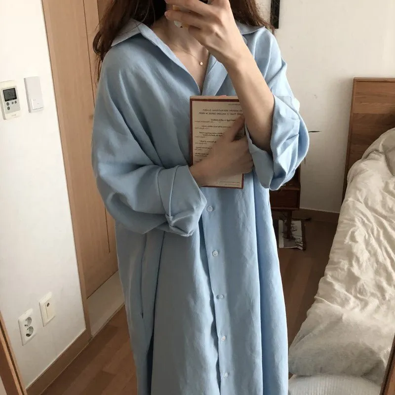Chemise Longue Robe Coréenne