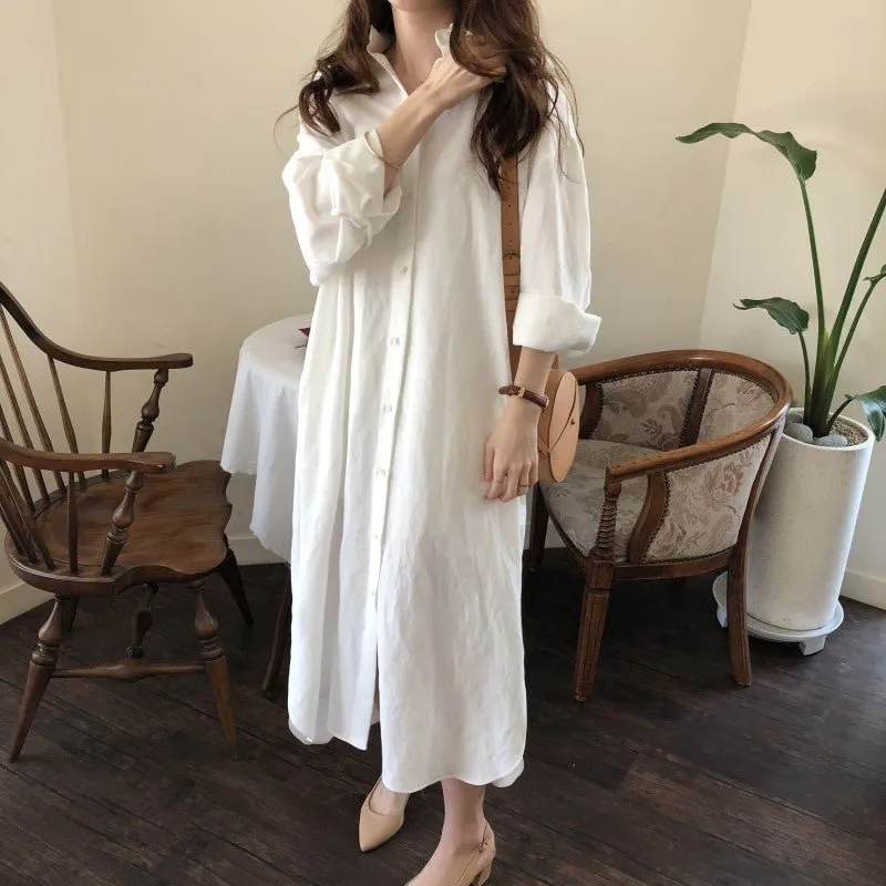 Chemise Longue Robe Coréenne