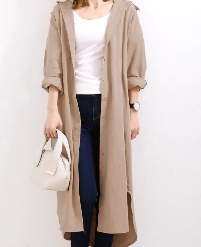 Chemise Longue Robe Coréenne