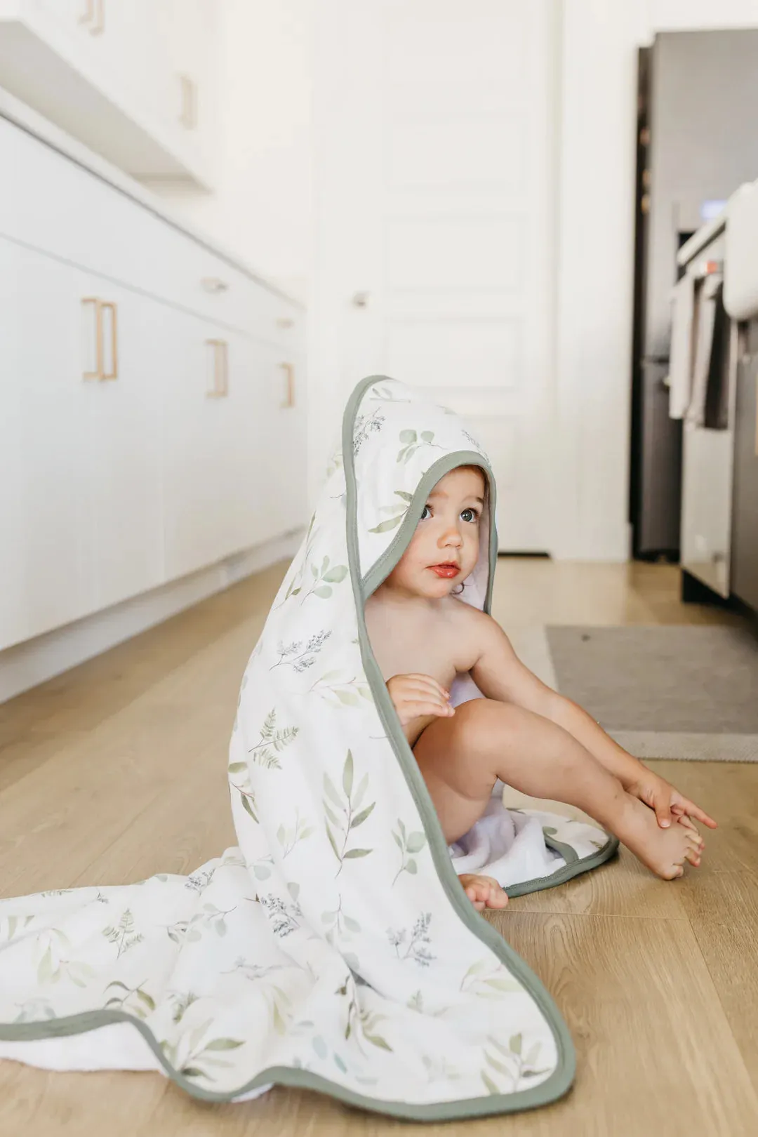 Copper Pearl Premium Knit Hooded Towel in Haven