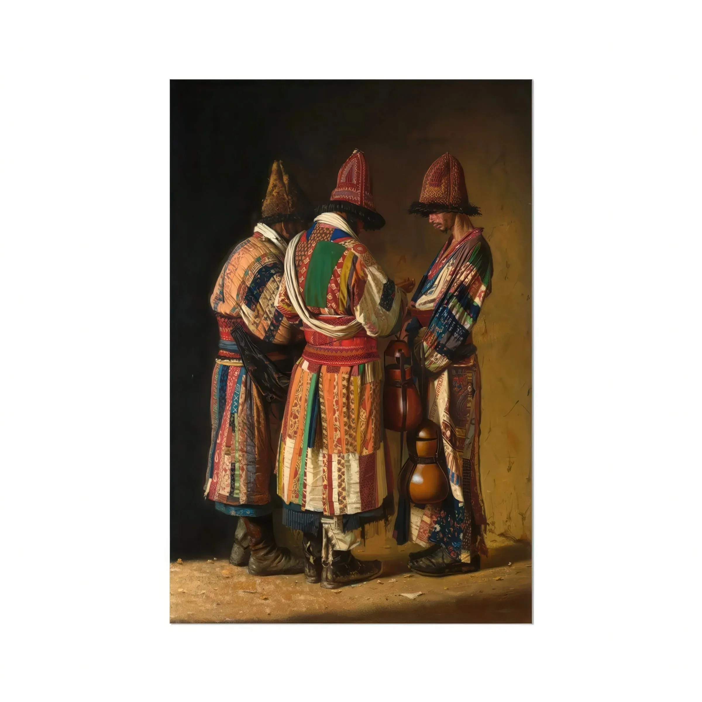 Dervishes in Festive Attire - Vasily Vereshchagin Art Print