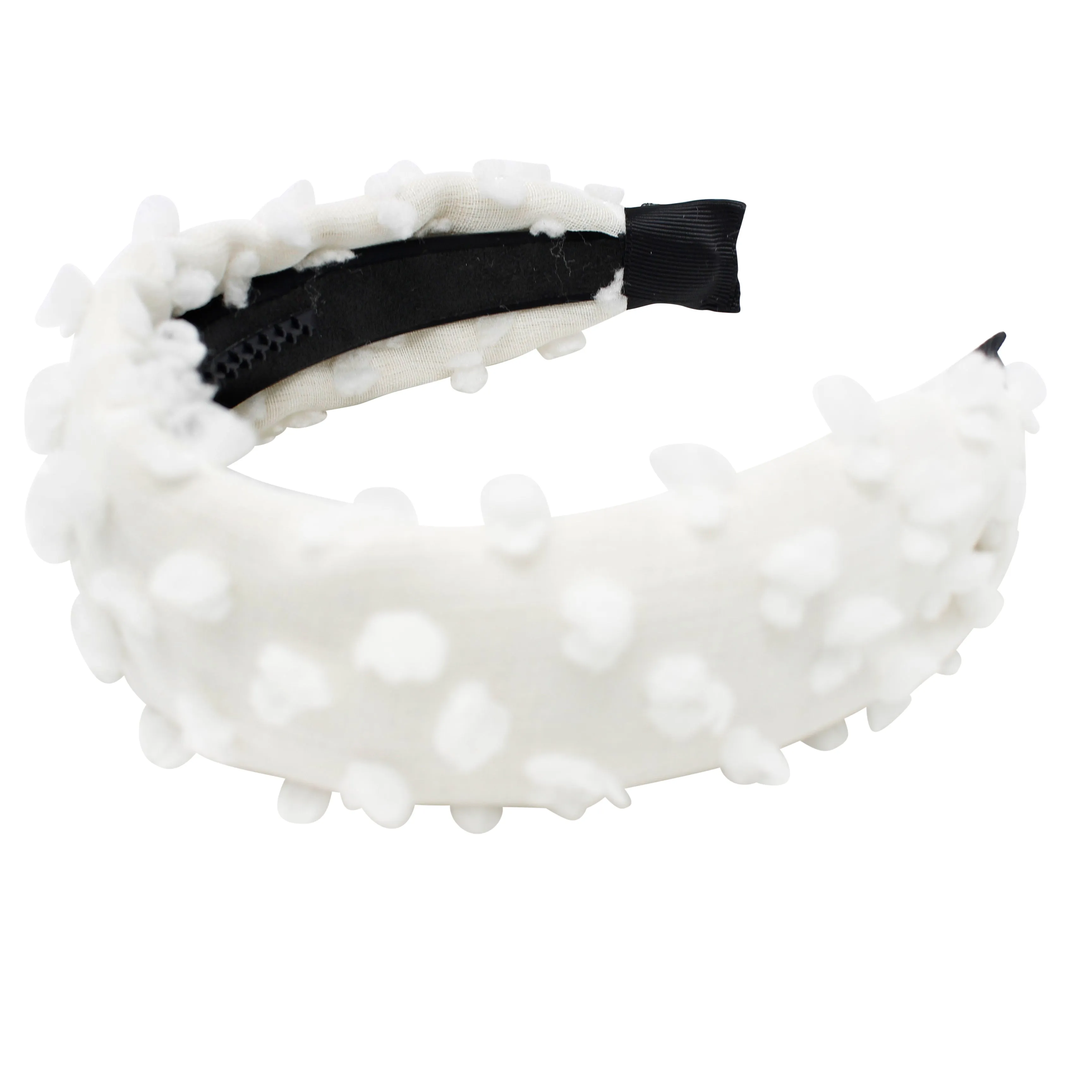 Dotted Wool Flat Headband