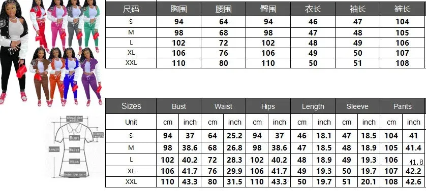 Fashion Trend Baseball Jurk Uniform 2 Piece Set Tracksuits Baseball Uniform Sports Suit Sweatsuits Women Set Sportswear Korean
