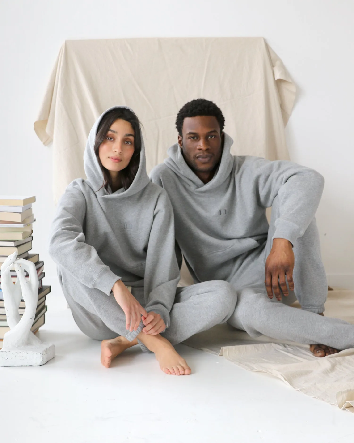 Flag Fleece Sweatpant Heather Grey - Unisex