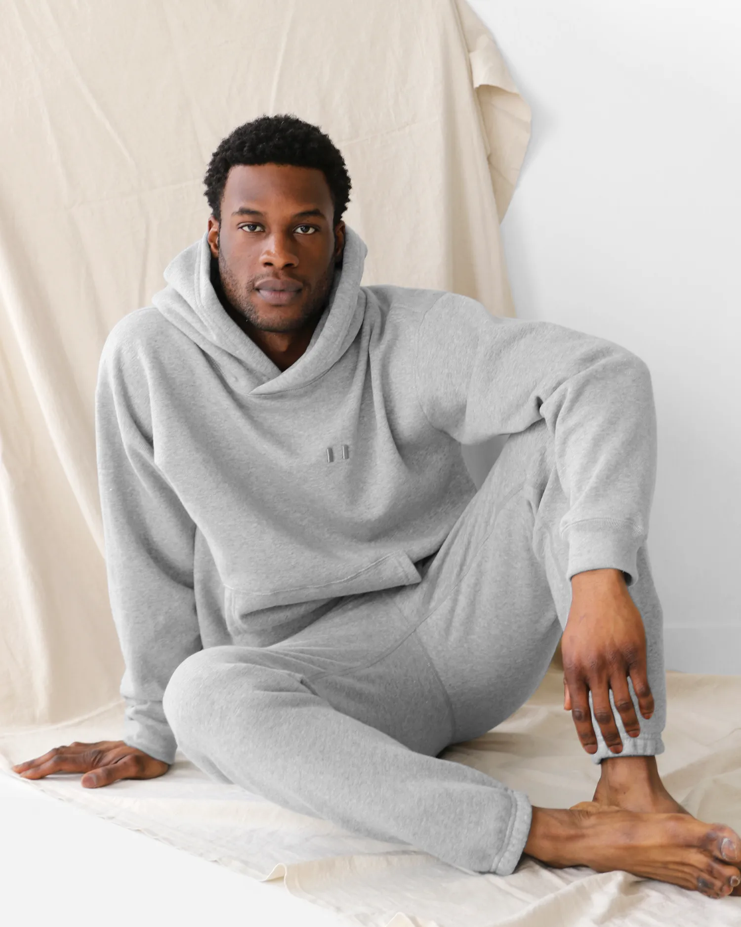 Flag Fleece Sweatpant Heather Grey - Unisex
