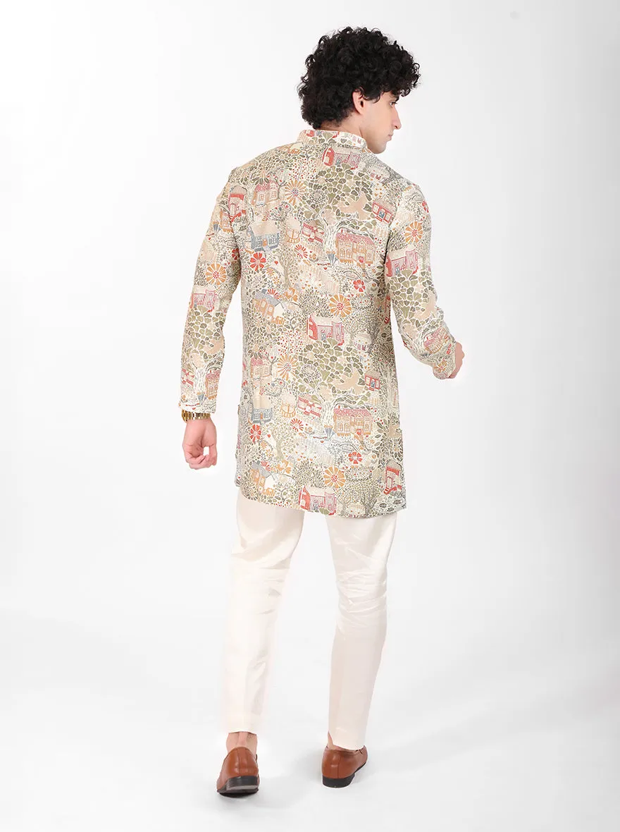 Green Multi Kurta Pajama | TULA