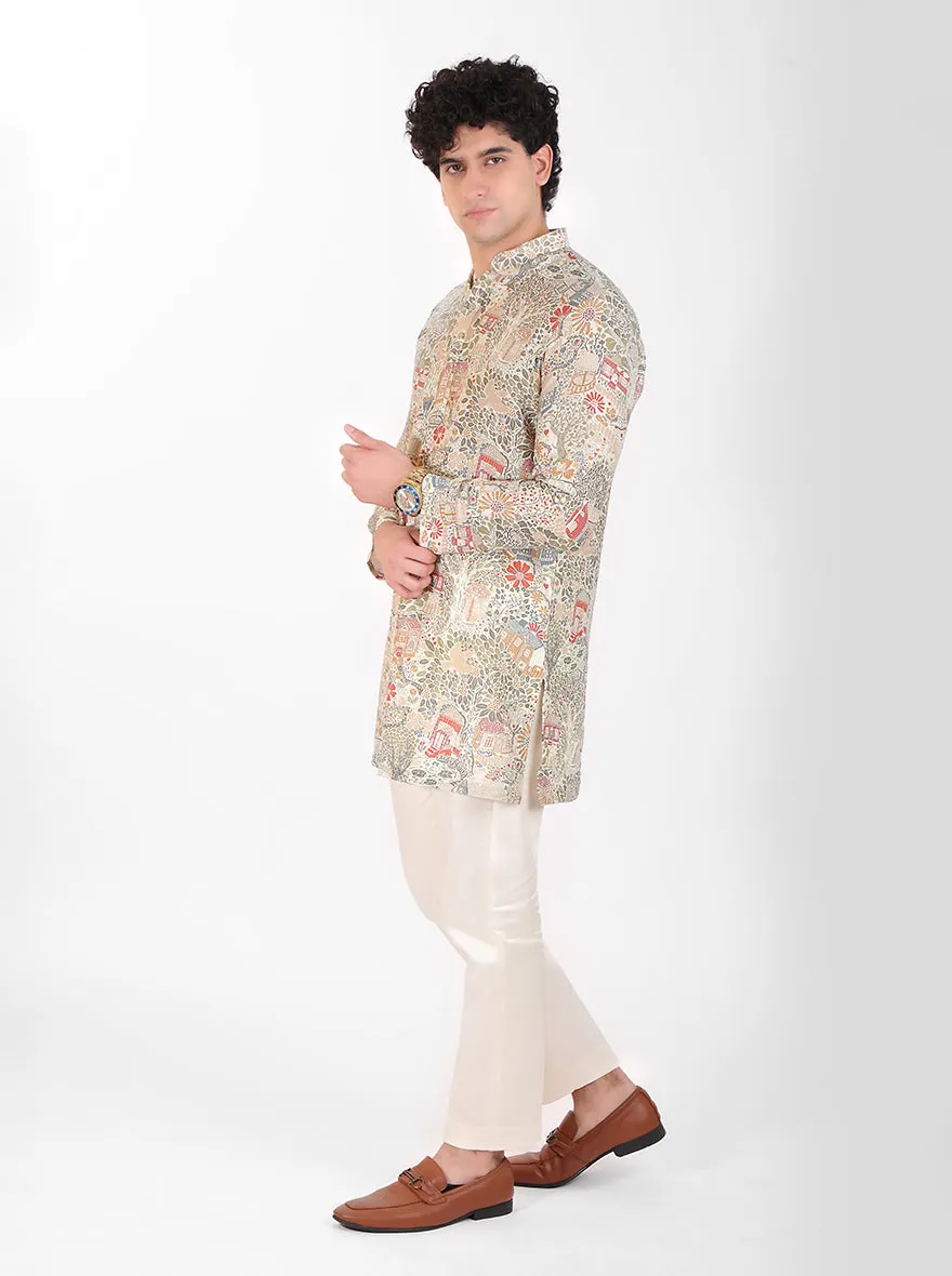 Green Multi Kurta Pajama | TULA