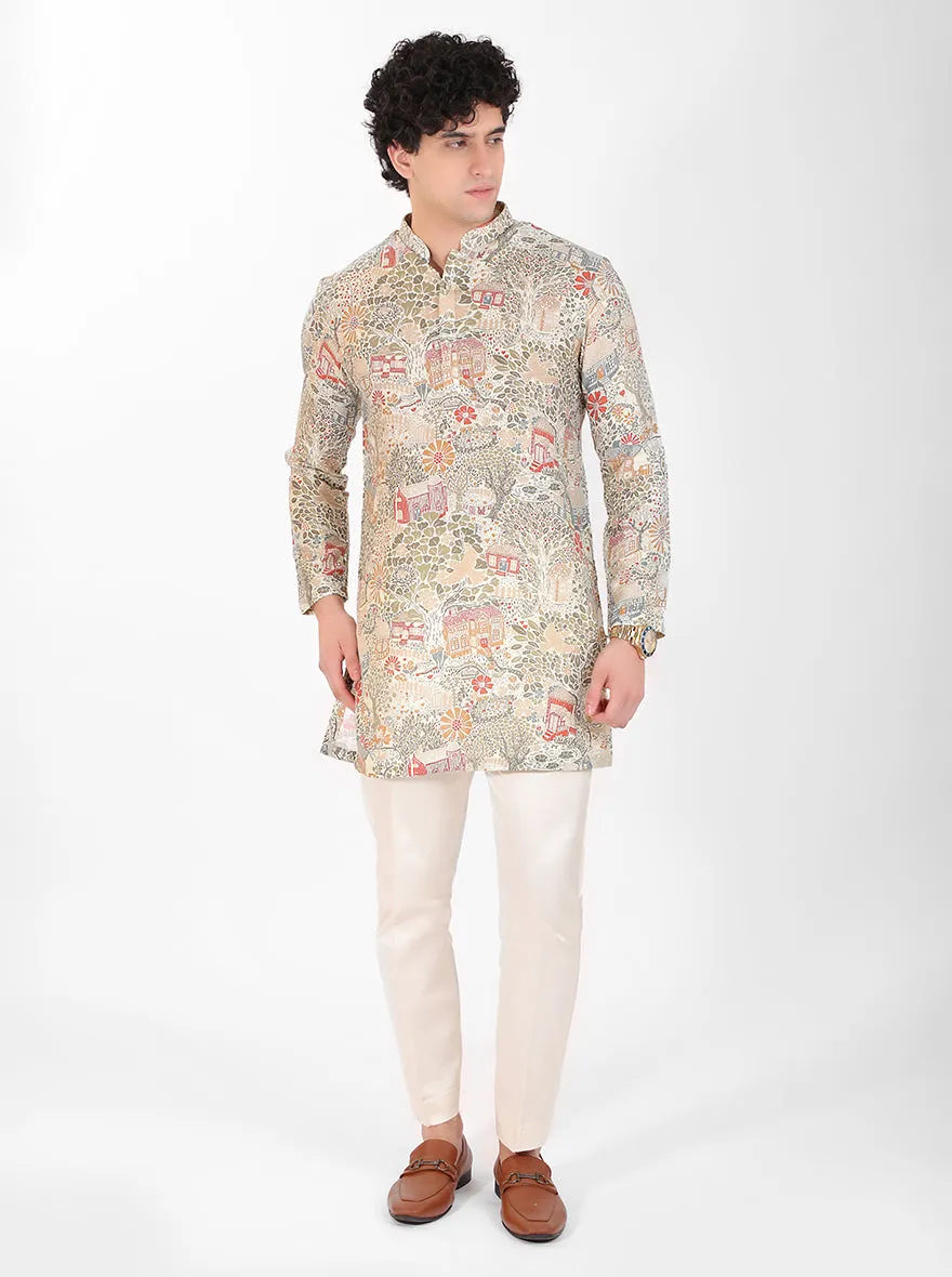 Green Multi Kurta Pajama | TULA
