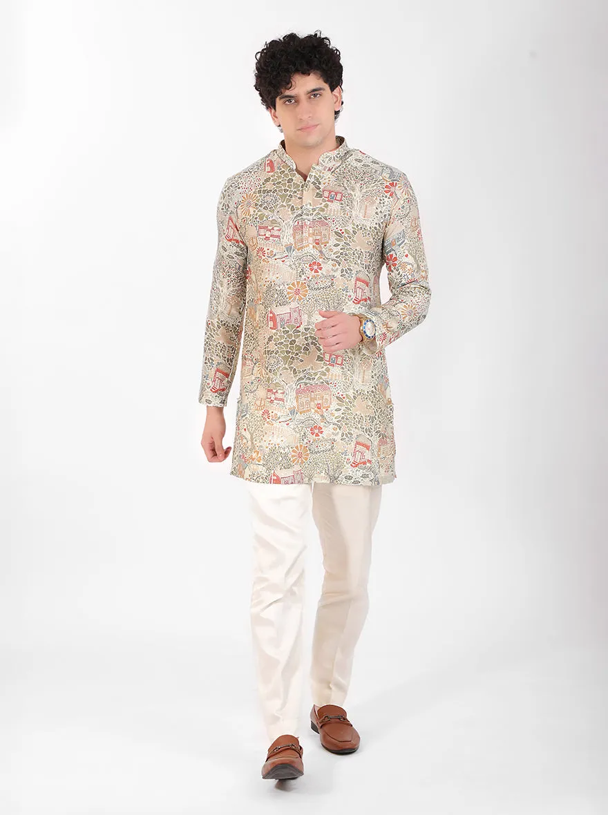 Green Multi Kurta Pajama | TULA