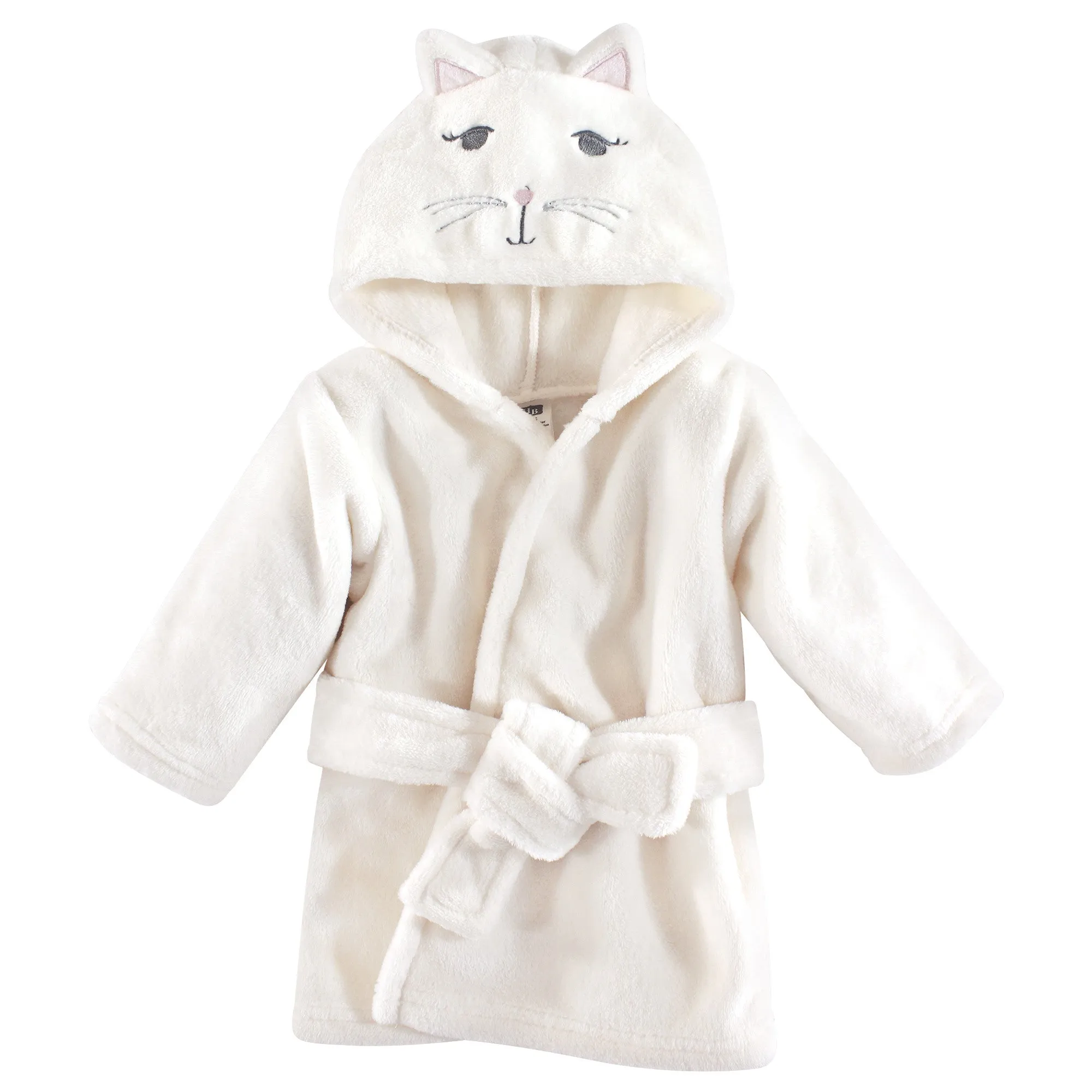 Hudson Baby Plush Animal Face Bathrobe, Kitty