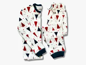 Kids' Unisex Jogger Pajama Set - White Tree