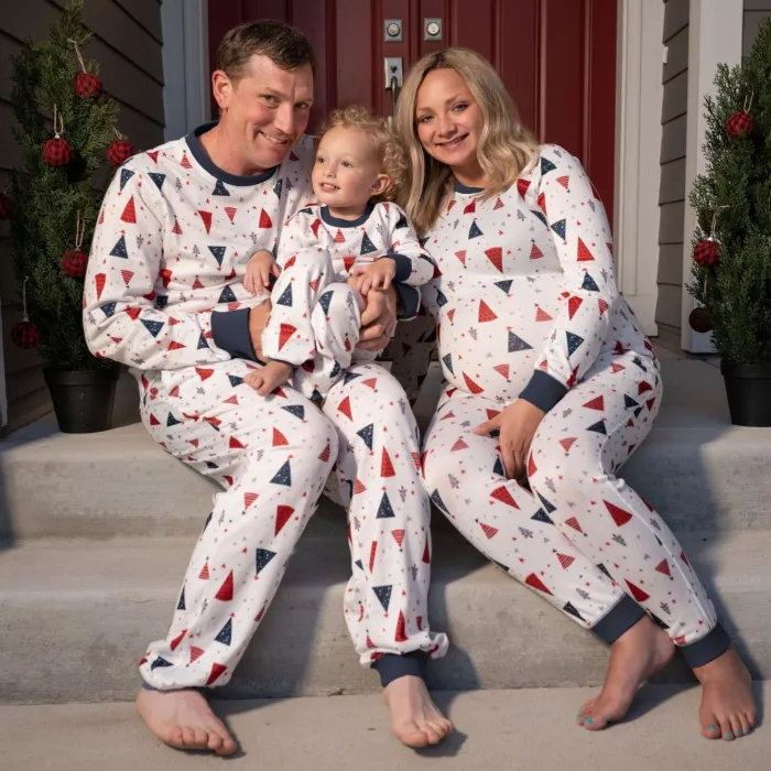 Kids' Unisex Jogger Pajama Set - White Tree
