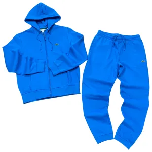 LACOSTE FUll ZIP HOODED CLASSIC SWEATSUIT Men’s -BLUE-SIY