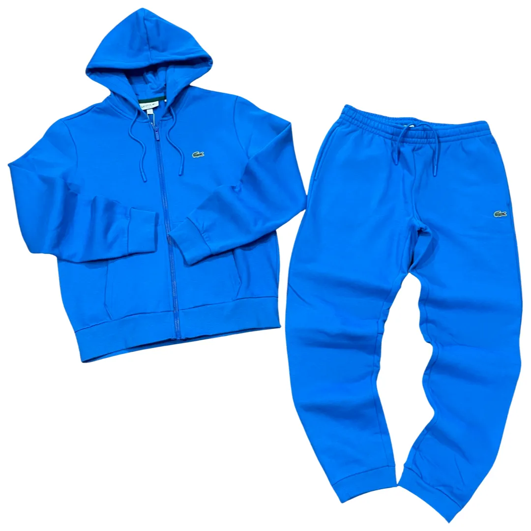 LACOSTE FUll ZIP HOODED CLASSIC SWEATSUIT Men’s -BLUE-SIY