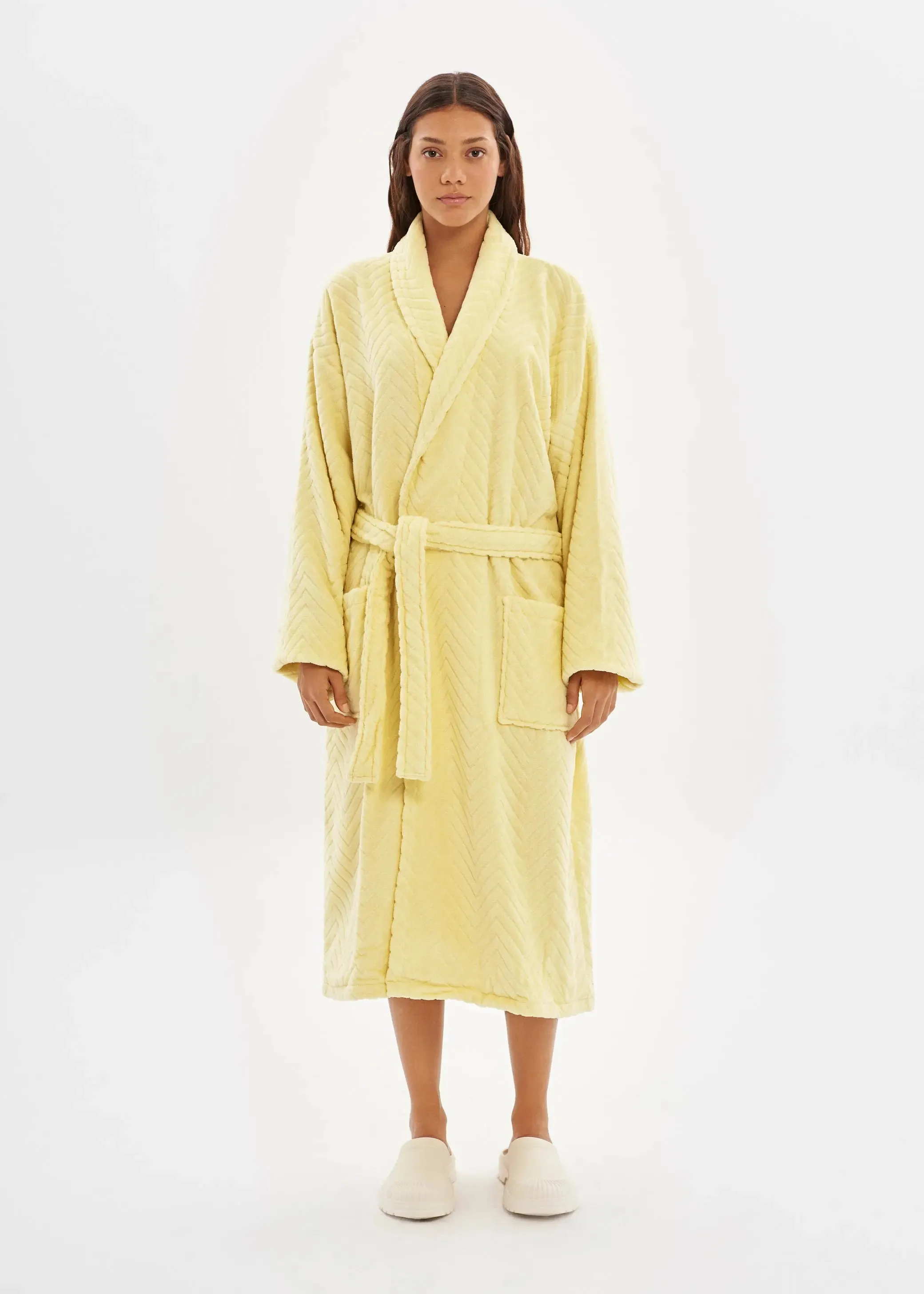 Lime Velour Bathrobe