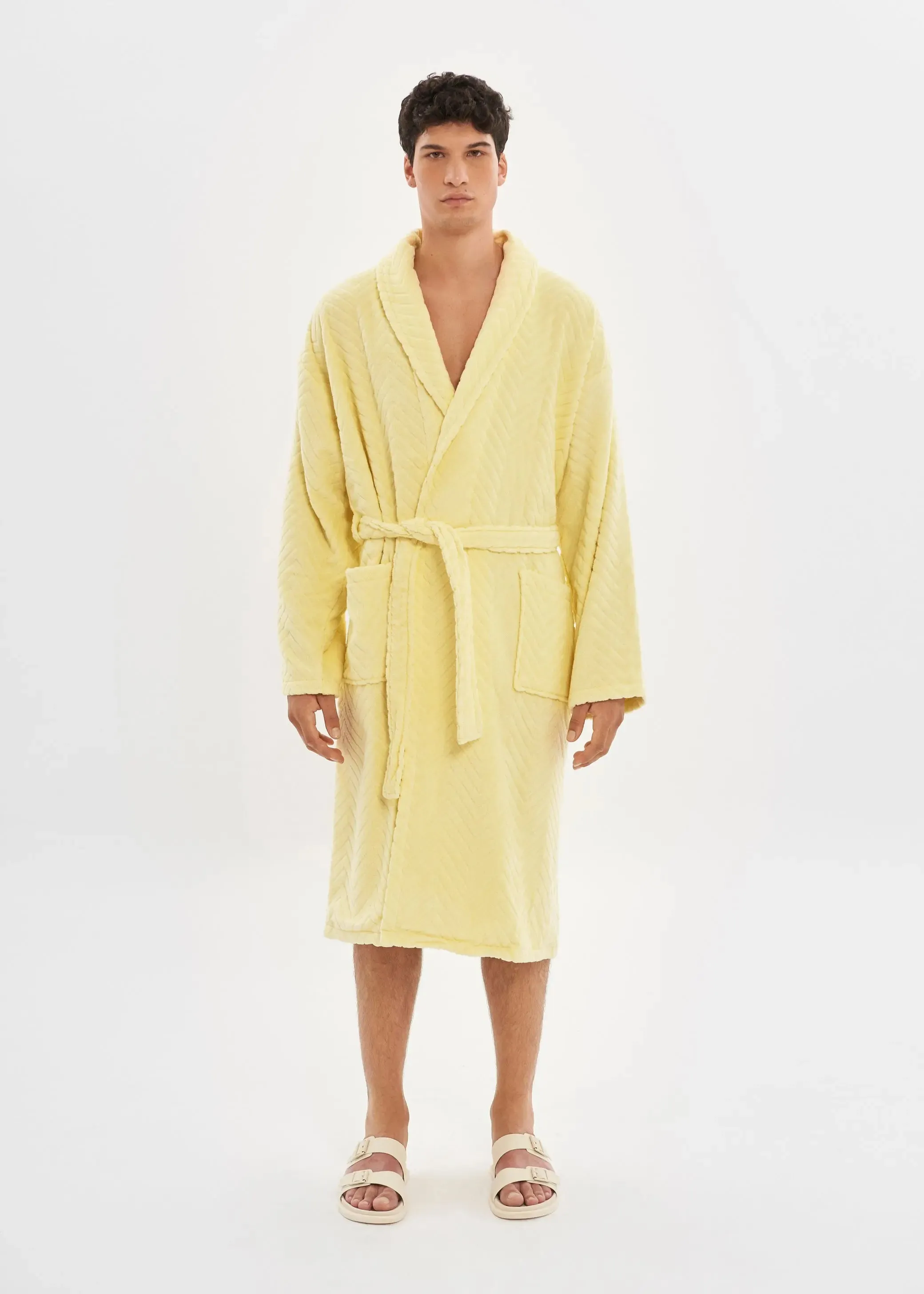 Lime Velour Bathrobe