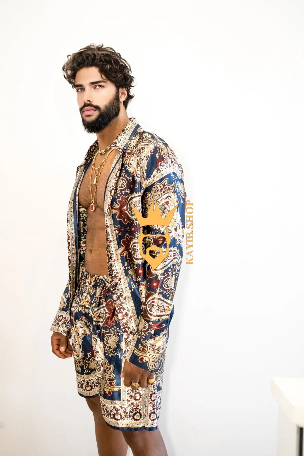Luxury Silk shirt Set - Elevate Your Style with Vibrant Fashion - Stay Cool and Look Flawless All Summer Long