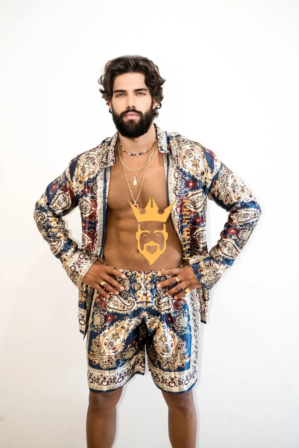 Luxury Silk shirt Set - Elevate Your Style with Vibrant Fashion - Stay Cool and Look Flawless All Summer Long