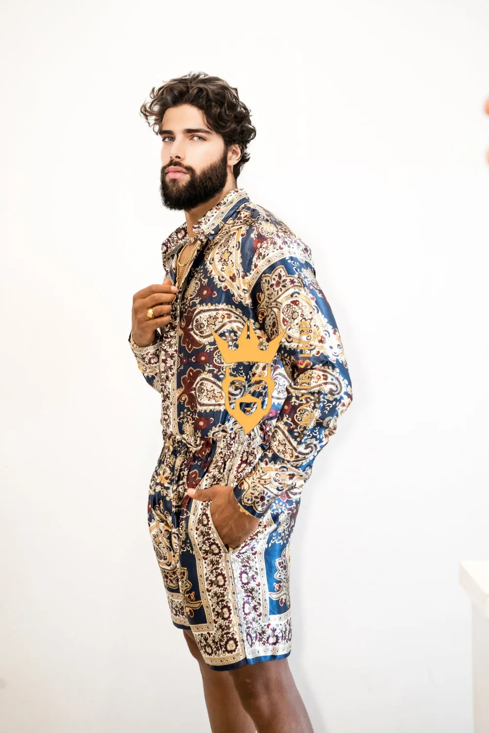 Luxury Silk shirt Set - Elevate Your Style with Vibrant Fashion - Stay Cool and Look Flawless All Summer Long