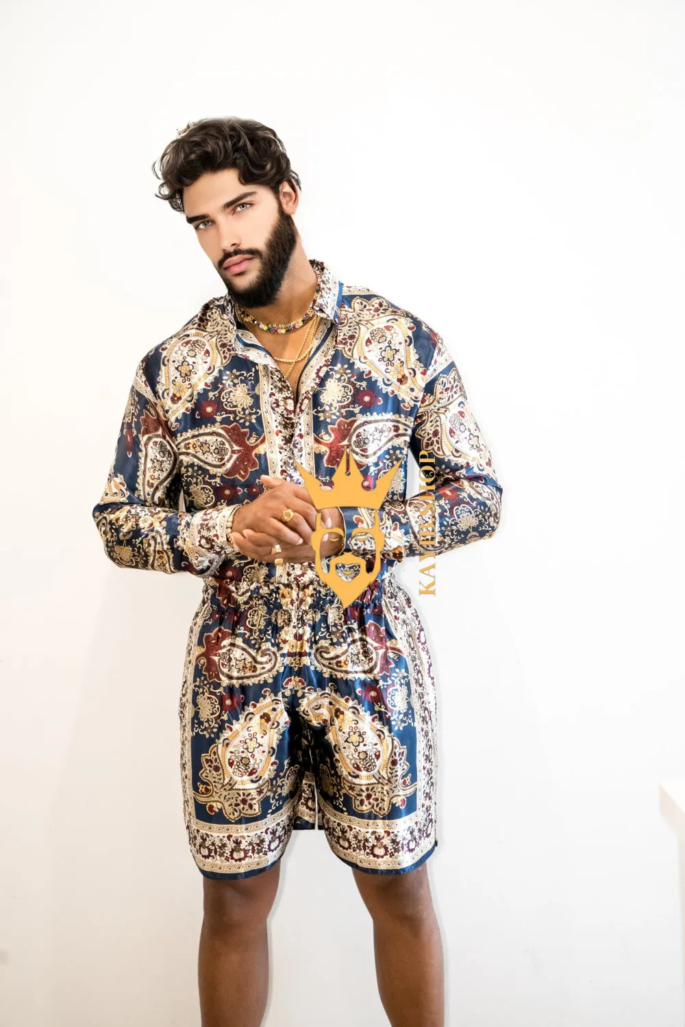 Luxury Silk shirt Set - Elevate Your Style with Vibrant Fashion - Stay Cool and Look Flawless All Summer Long
