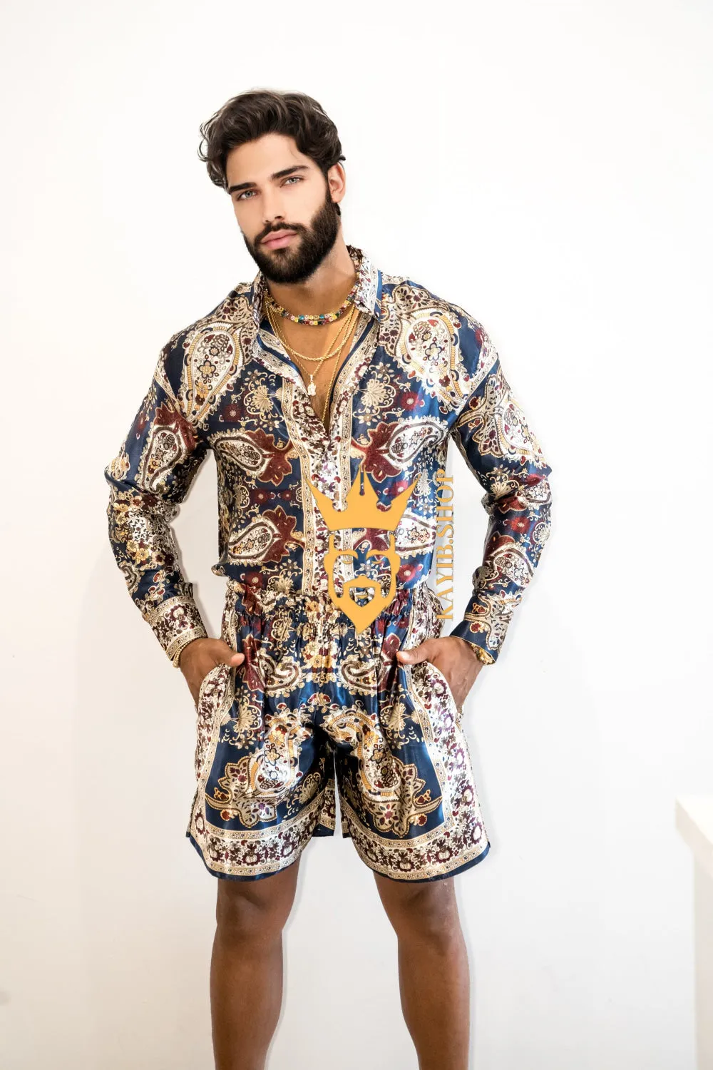 Luxury Silk shirt Set - Elevate Your Style with Vibrant Fashion - Stay Cool and Look Flawless All Summer Long