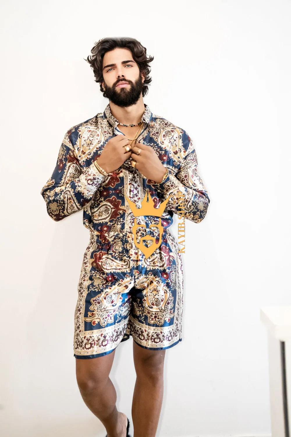Luxury Silk shirt Set - Elevate Your Style with Vibrant Fashion - Stay Cool and Look Flawless All Summer Long