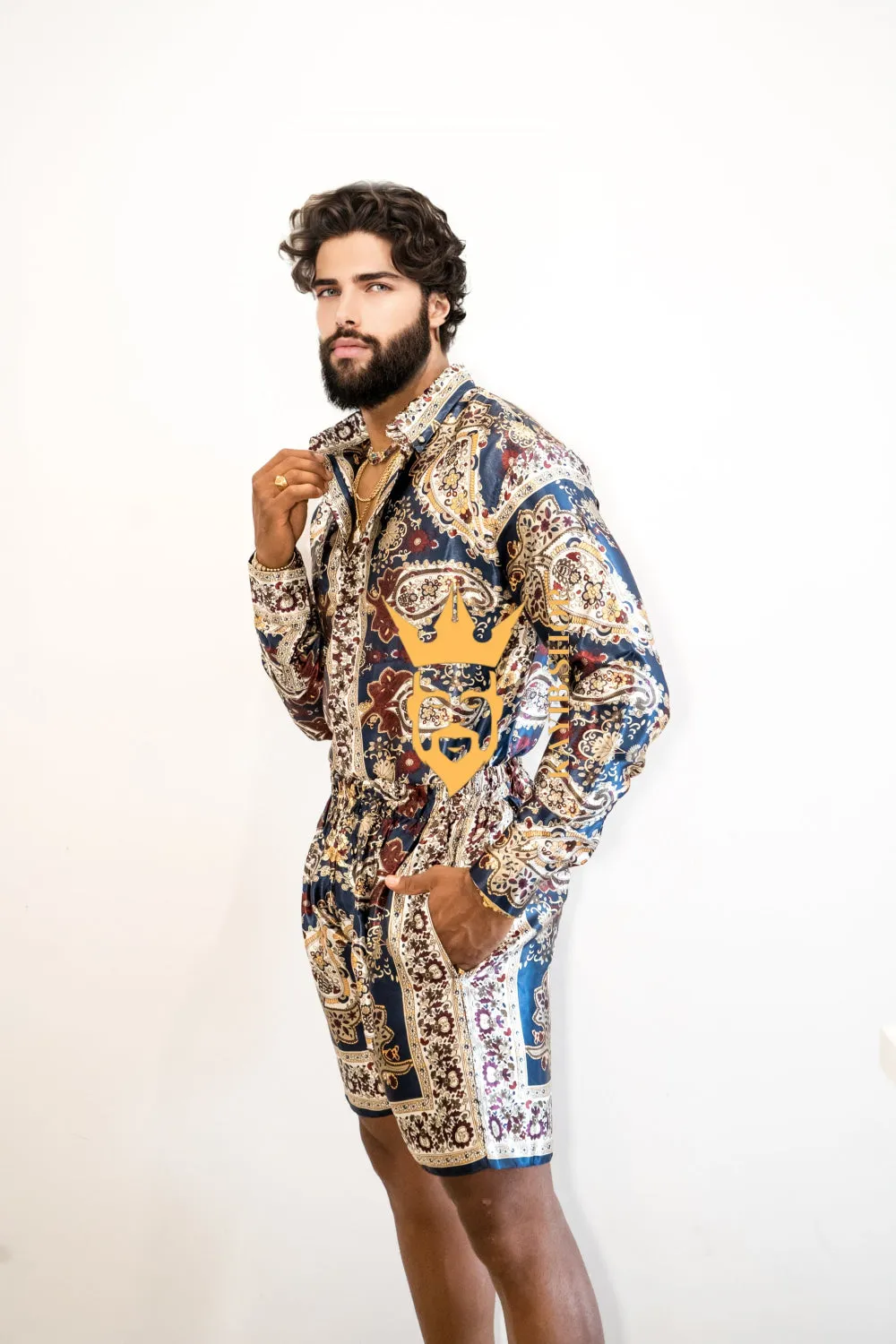 Luxury Silk shirt Set - Elevate Your Style with Vibrant Fashion - Stay Cool and Look Flawless All Summer Long