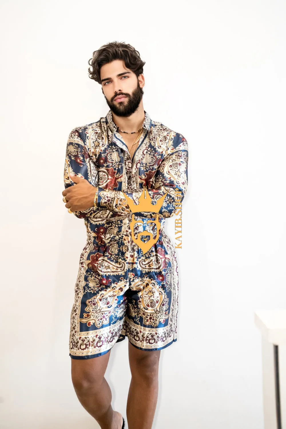 Luxury Silk shirt Set - Elevate Your Style with Vibrant Fashion - Stay Cool and Look Flawless All Summer Long