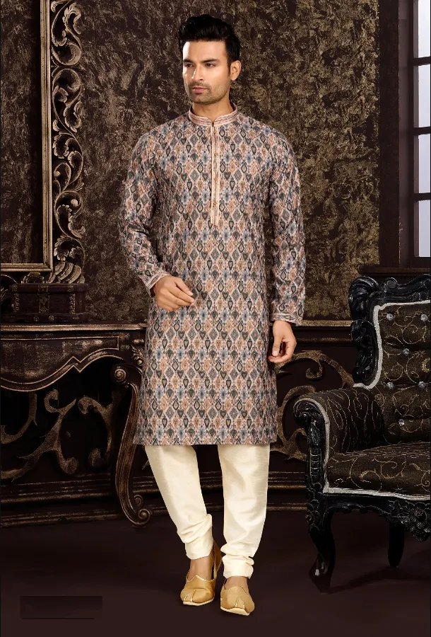 Men's Multi Color Kurta Pajama Collection - Dwija Fashion Men