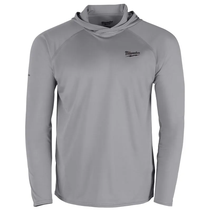 Milwaukee Workskin XXL Long Sleeve Men's Hooded Gray Hooded Sweatshirt