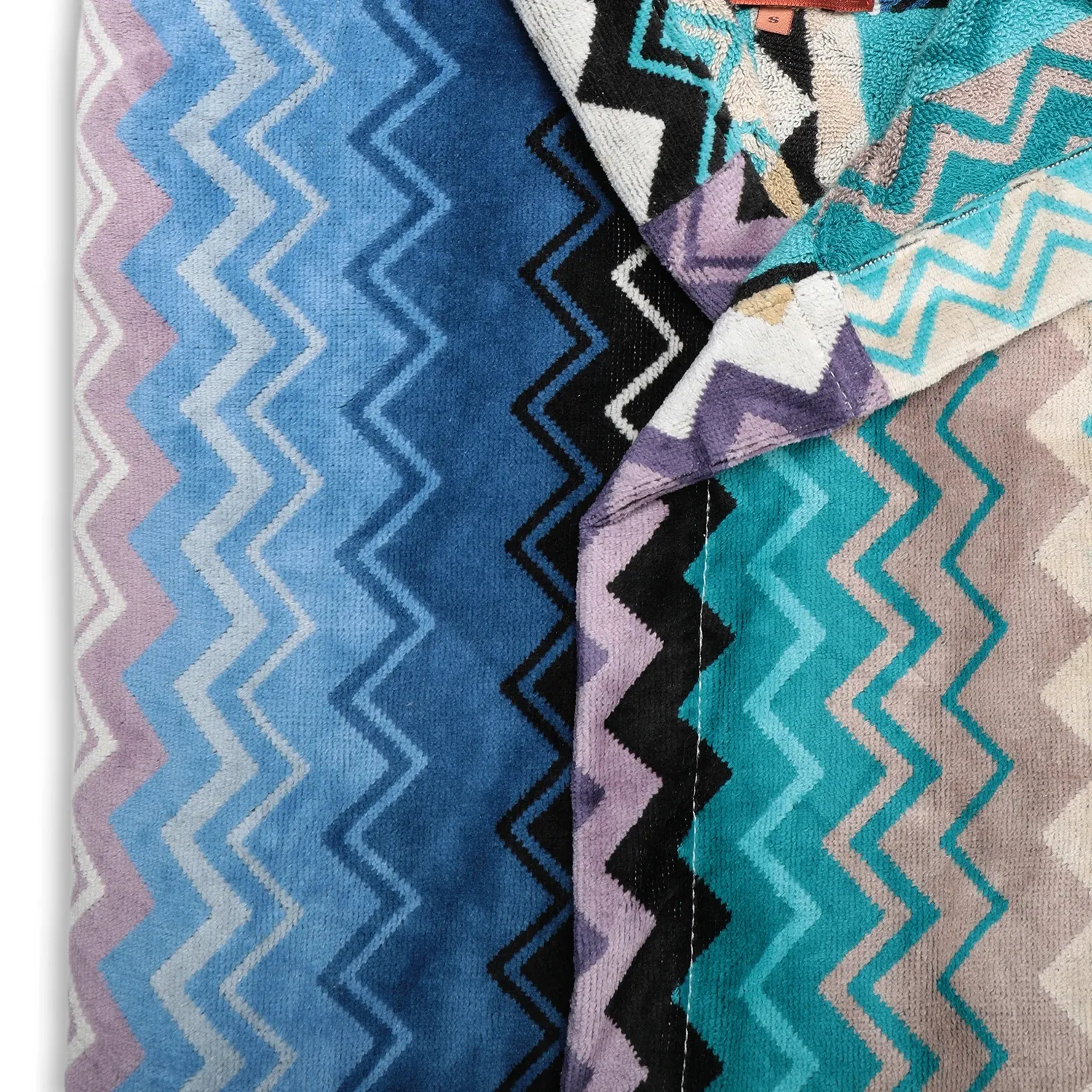 Missoni Home Giacomo Luxury Bathrobe, Colour 170 - High-Quality Plush, Comfort, and Style