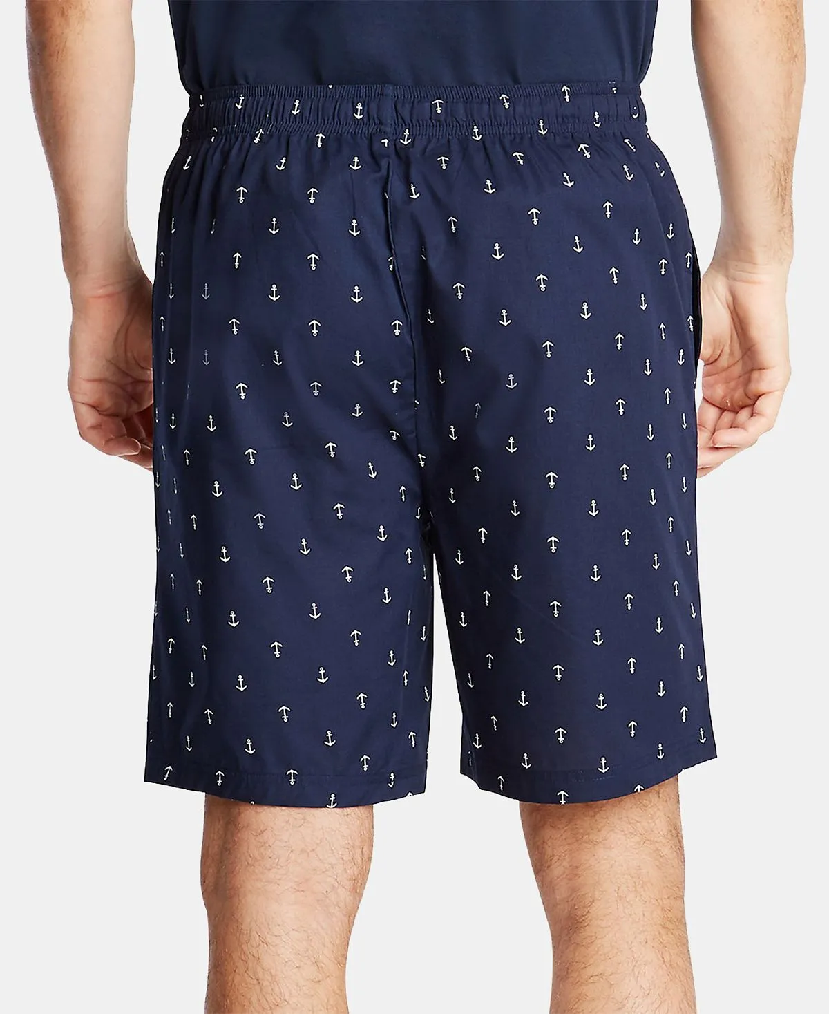 Nautica Men's Anchor Print Cotton Pajama Shorts