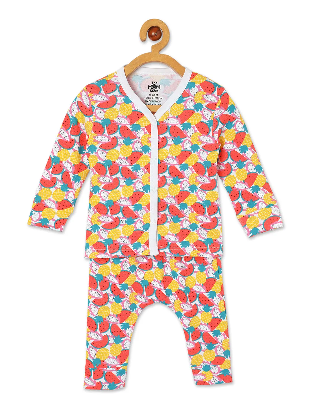 Newborn and Infant Pajama Set Combo of 3: Summer Melon-Fruitilicious-Mango Mia