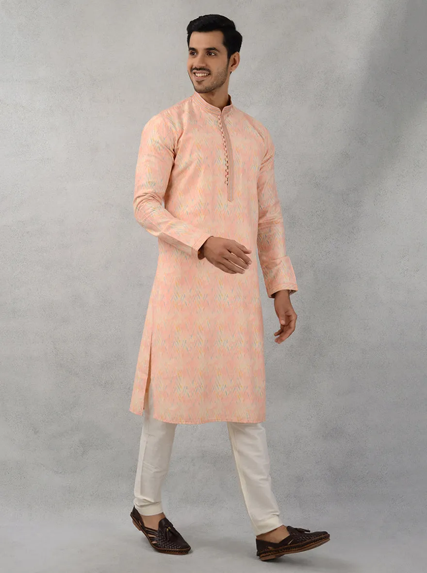 Peach  Kurta Pajama | Azania