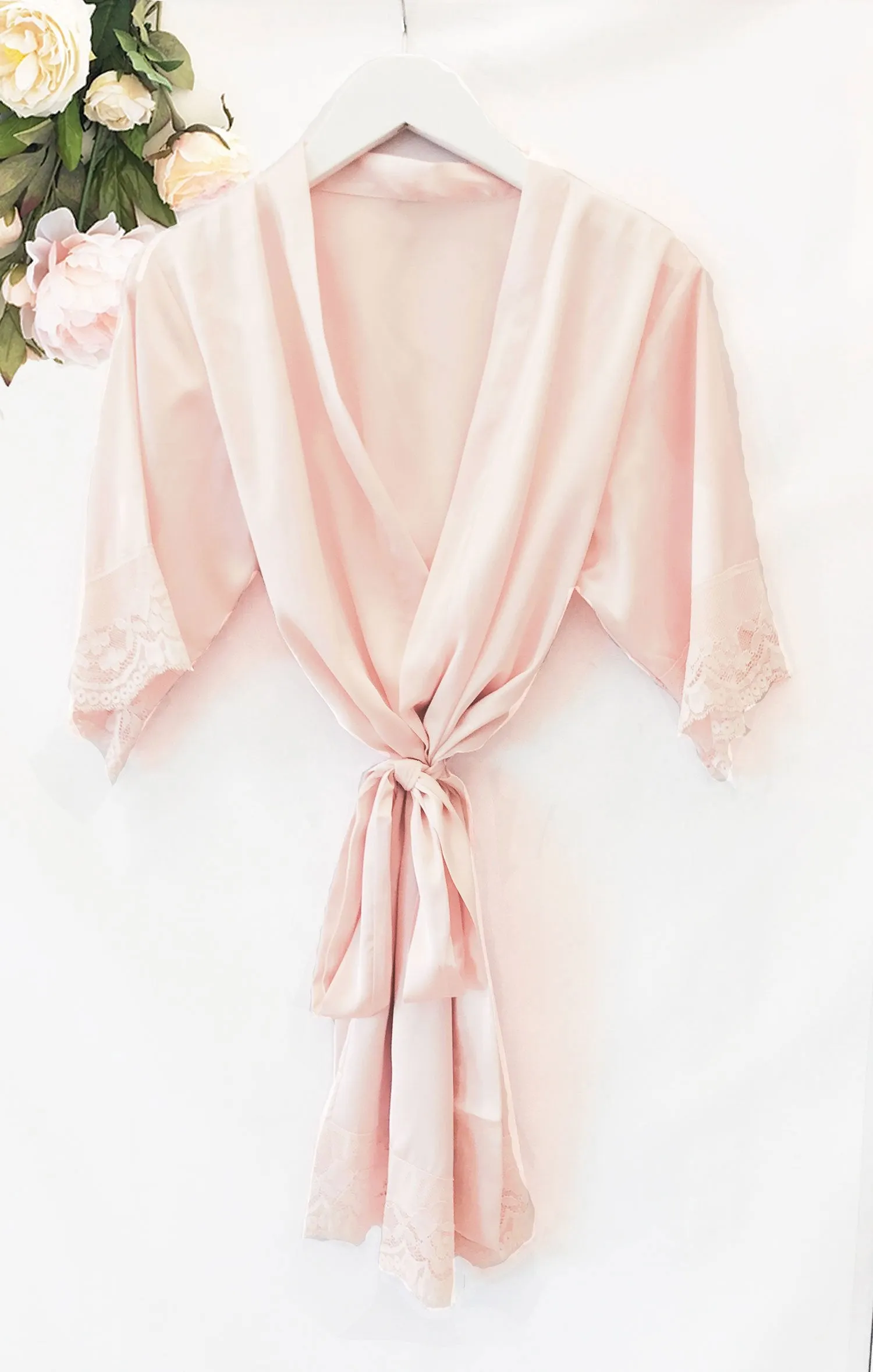 Personalized Child Satin Lace Robe