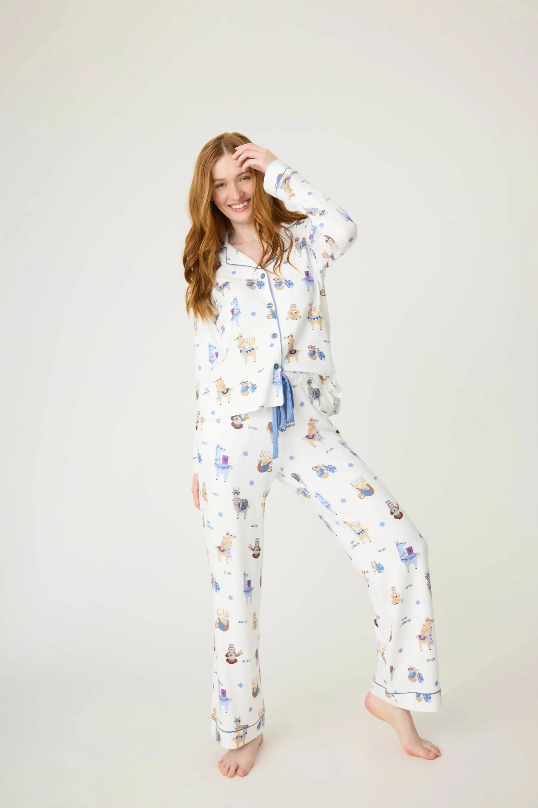PJ Salvage Happy Llamakkah Pajama Set