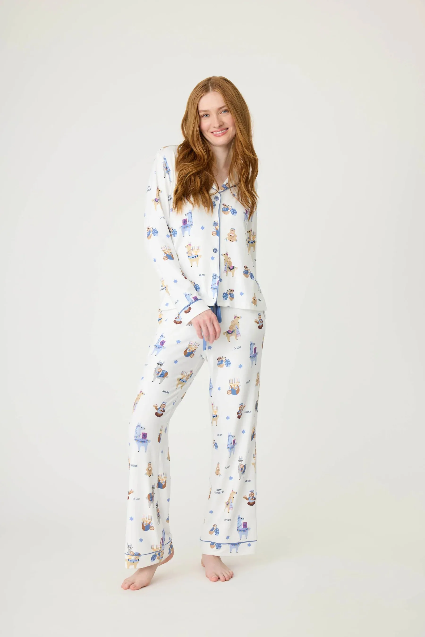 PJ Salvage Happy Llamakkah Pajama Set