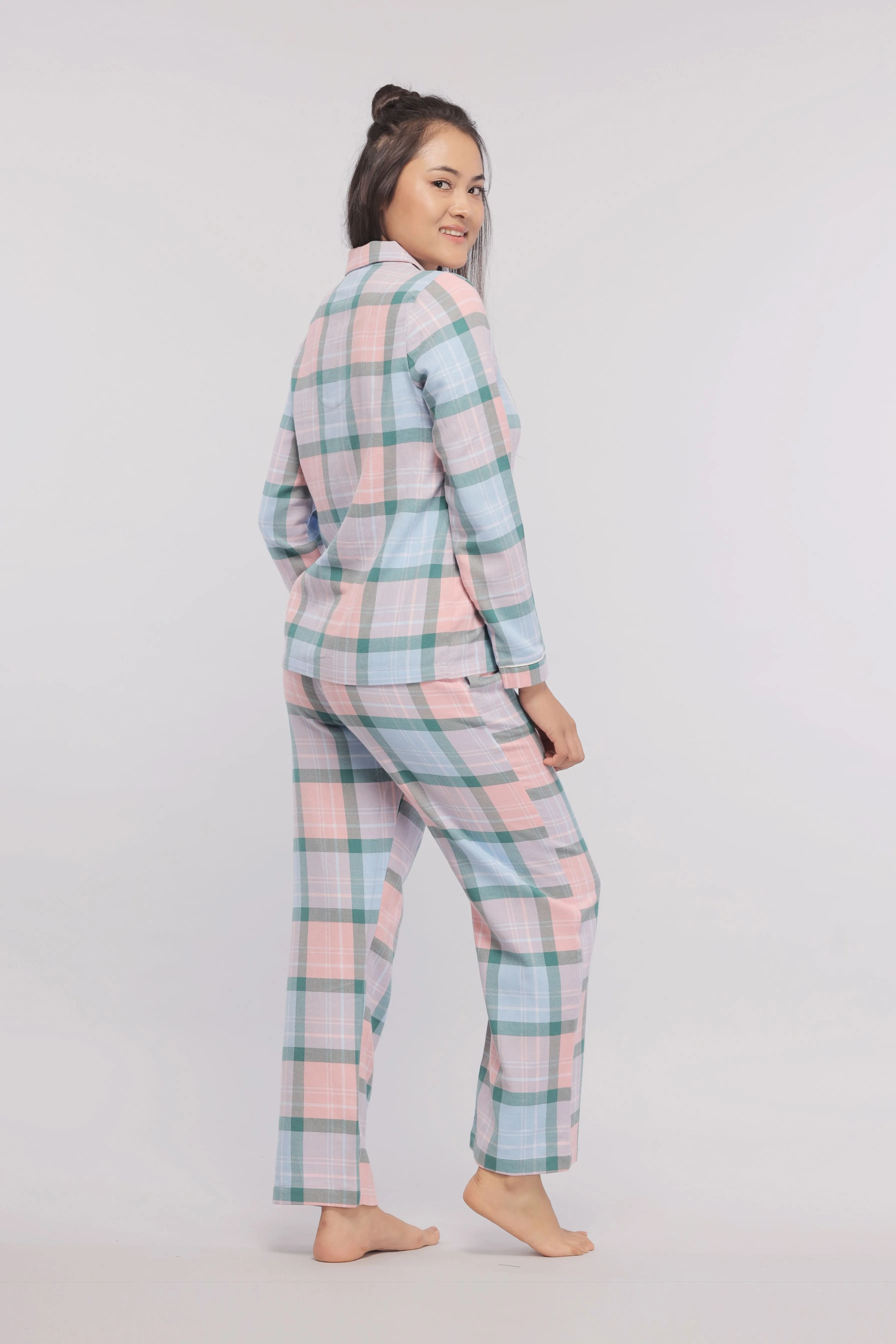 Plaid Flannel Pajama Set