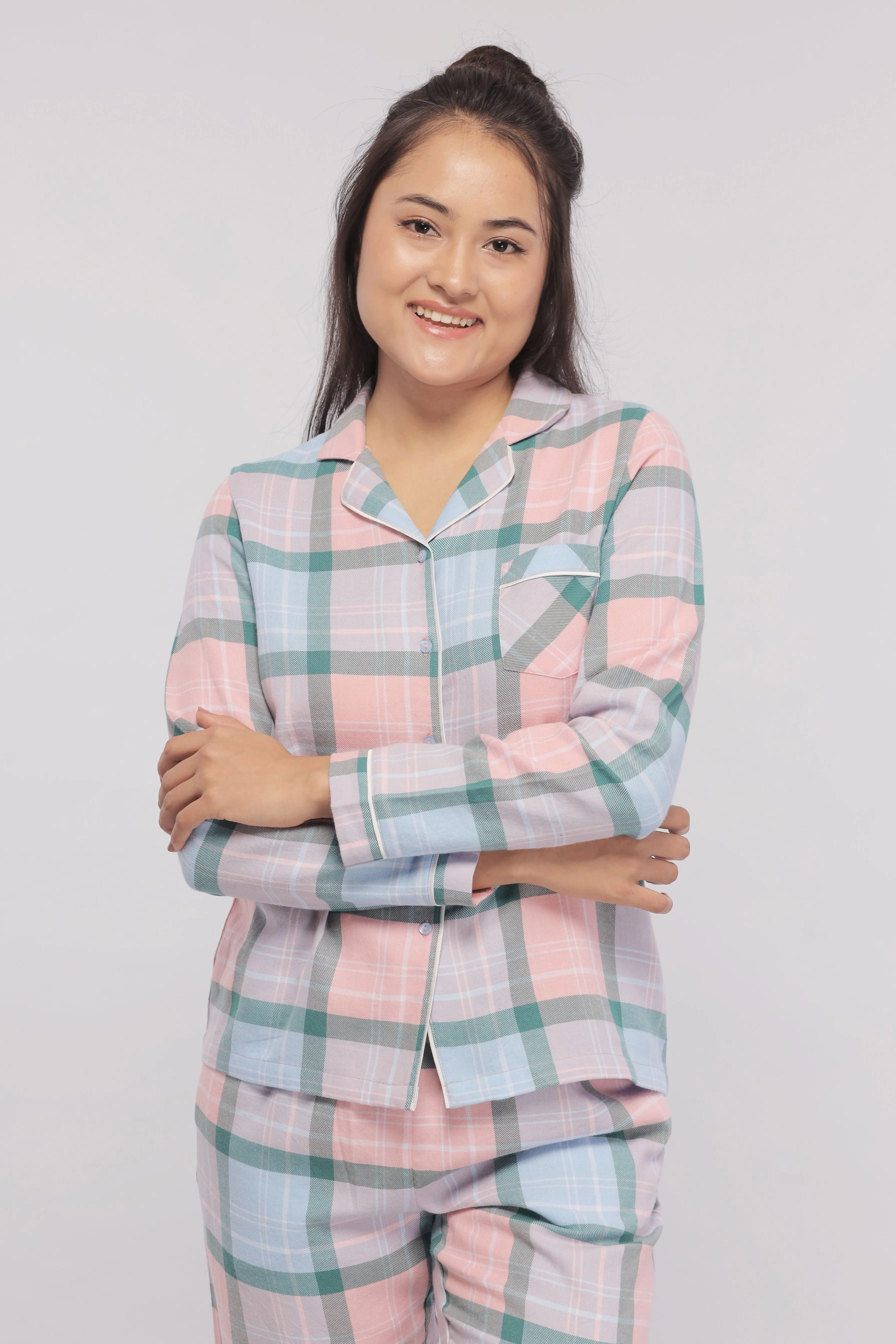 Plaid Flannel Pajama Set