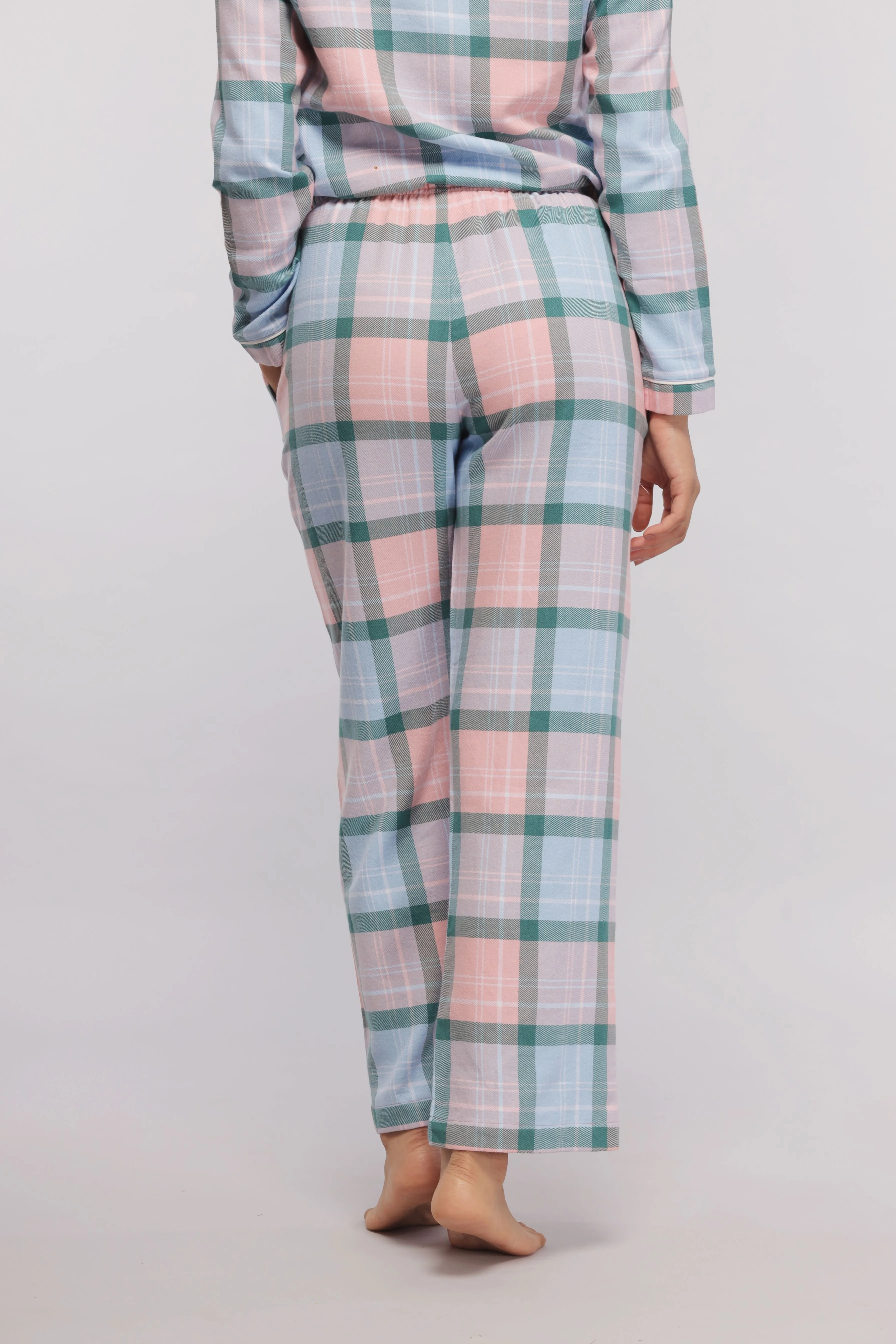 Plaid Flannel Pajama Set
