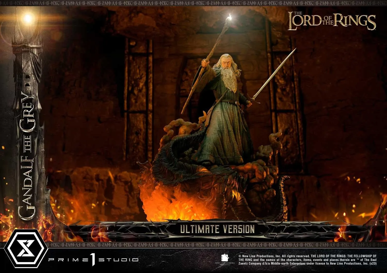 PRE-ORDER: Prime 1 Studio Premium Masterline The Lord of the Rings (Film) Gandalf the Grey Ultimate Version 1:4 Scale Statue