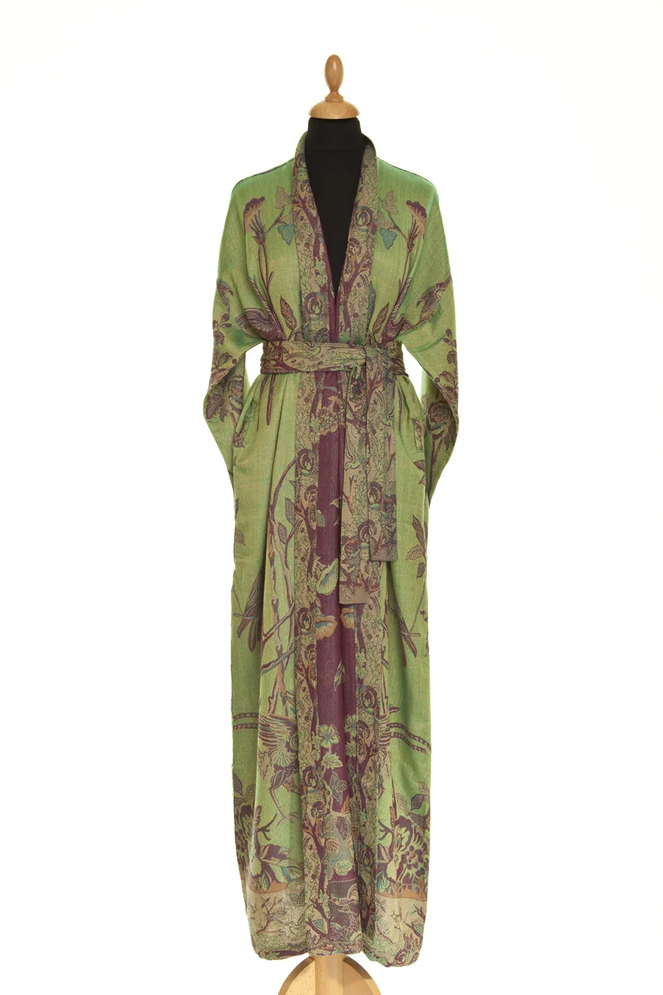 Reversible Dressing Gown in Dragonfly Green